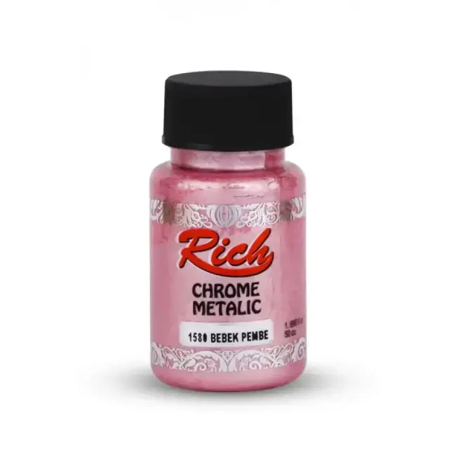 Rich Chrome Metalik Boya 50 cc Bebek Pembe 1580 - Rich