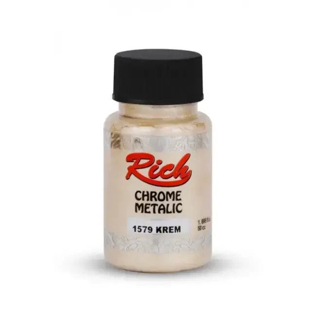 Rich Chrome Metalik Boya 50 cc Krem 1579 - Rich