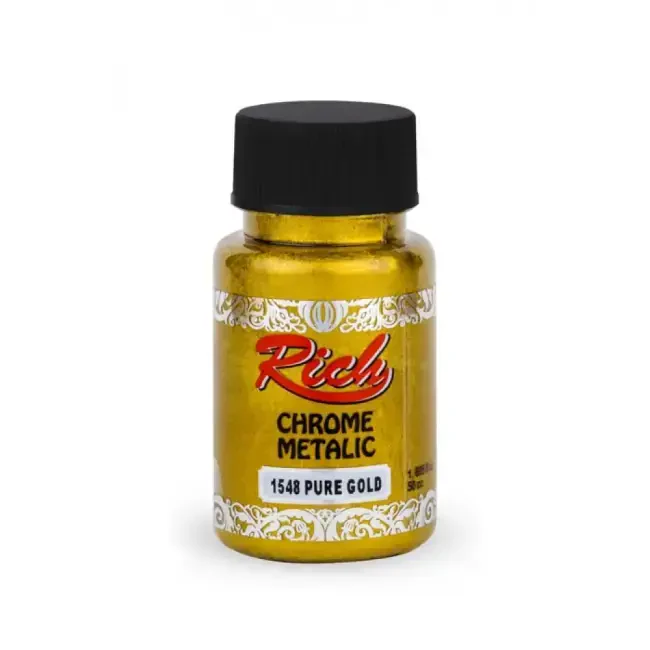 Rich Chrome Metalik Boya 50 cc Pure Gold 1548 - 1