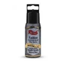 Rich Fashion Boyutlu Boncuk Boya 60 cc Metalik Füme 02407 - 1