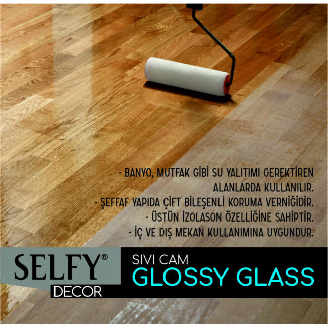 Rich Glossy Glass 200+100ml No:16172 (Sıvı Cam Vernik: seramik, mermer, doğal taş, mozaik, ahşap yüzey, vb. için) - 2