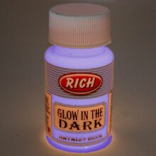 Rich Glow in the Dark Gece Parlayan Hayalet Boya 50cc Mor (karanlıkta parlayan boya) - Rich