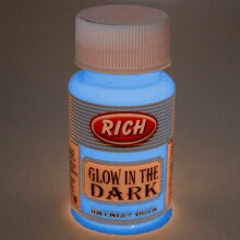 Rich Glow in the Dark Hayalet Boya 50 cc Mavi (karanlıkta parlayan boya) - RICH