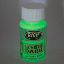 Rich Glow in the Dark Hayalet Boya 50 cc Naturel Yeşil (karanlıkta parlayan boya) - Rich