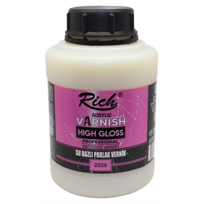 Rich High Gloss Su Bazlı Parlak Vernik 1250 cc - 1