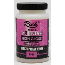 Rich High Gloss Su Bazlı Parlak Vernik 250 cc - Rich