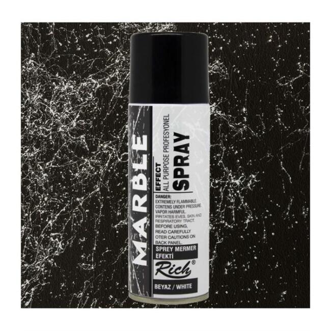 Rich Marble Efect Sprey Mermer Efekti 200 ml Beyaz - 1