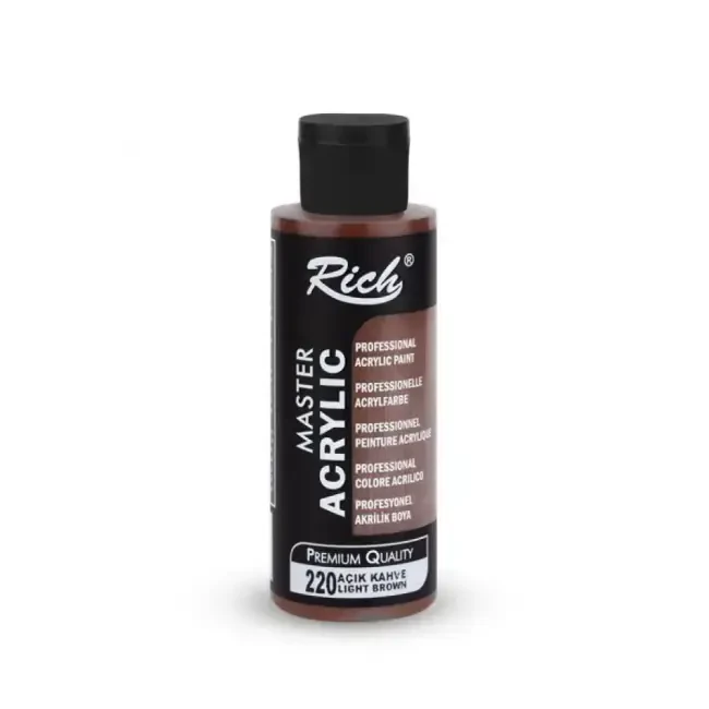 Rich Master Akrilik Boya 120 ml Açık Kahve 220 - 1
