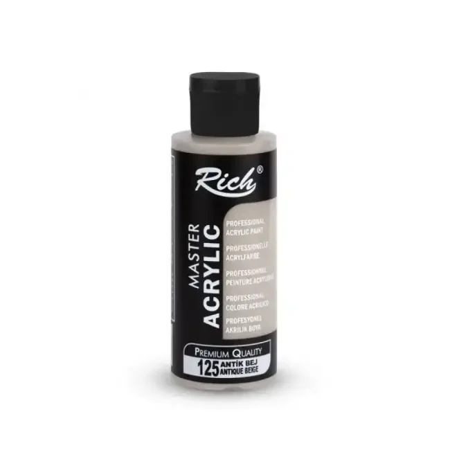 Rich Master Akrilik Boya 120 ml Antik Bej 125 - Rich