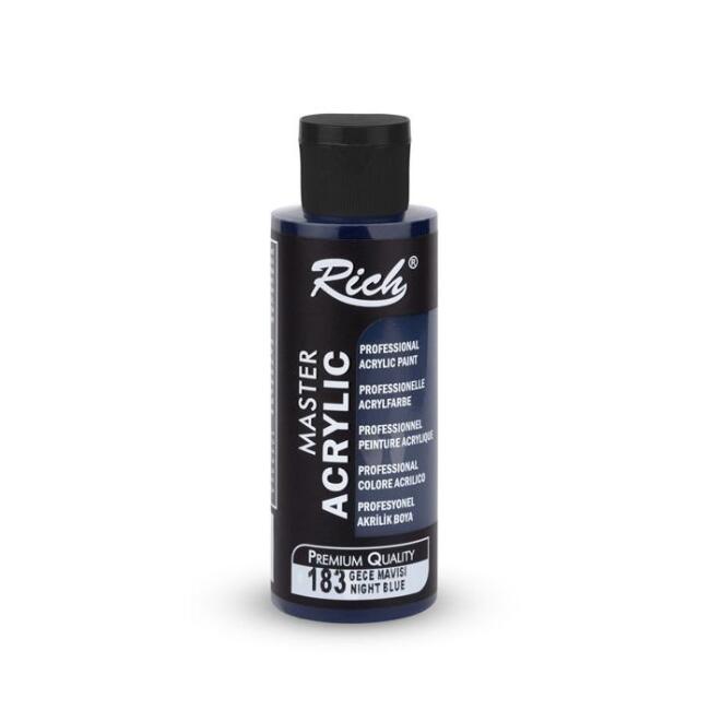 Rich Master Akrilik Boya 120 ml Gece Mavisi 183 - 1