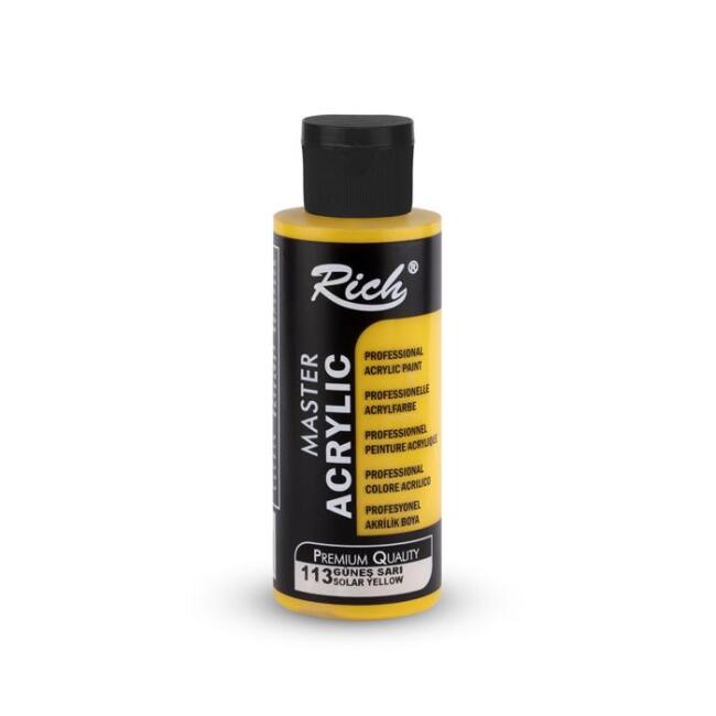 Rich Master Akrilik Boya 120 ml Güneş Sarı 113 - 1