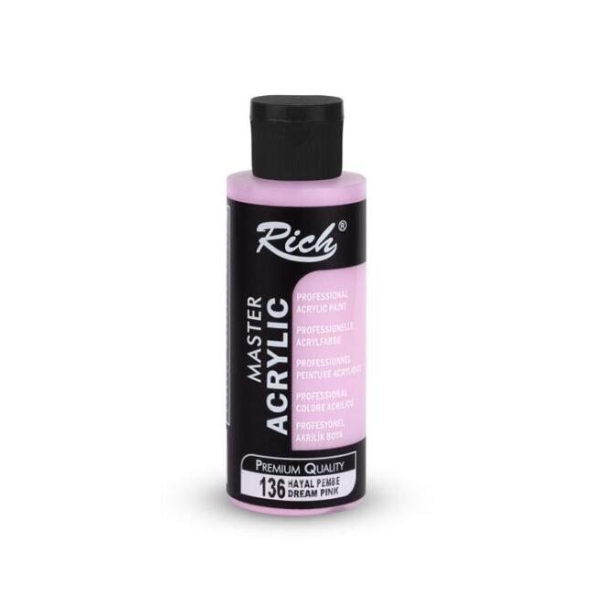 Rich Master Akrilik Boya 120 ml Hayal Pembe 136 - 1