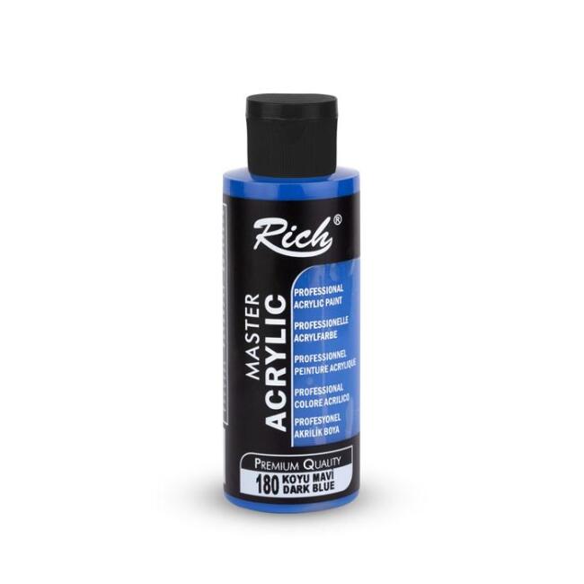 Rich Master Akrilik Boya 120 ml Koyu Mavi 180 - 1