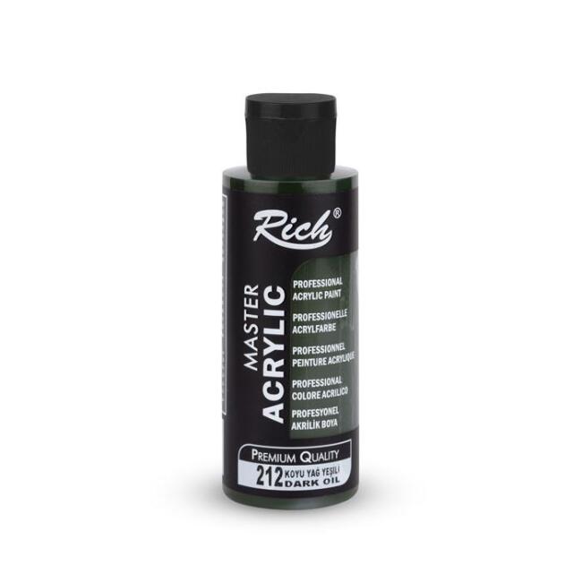 Rich Master Akrilik Boya 120 ml Koyu Yağ Yeşili 212 - 2