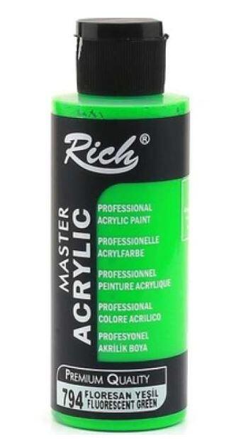 Rich Master Akrilik Boya 120 ml Floresan Yeşil 794 - 1