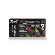 Rich Mastermix Akrilik Boya Seti 60 cc 6'lı Neon Renkler 06011412 - RİCH