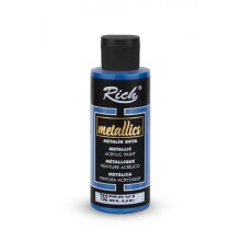 Rich Metalik Akrilik Boya 120 ml Mavi 03973 - Rich