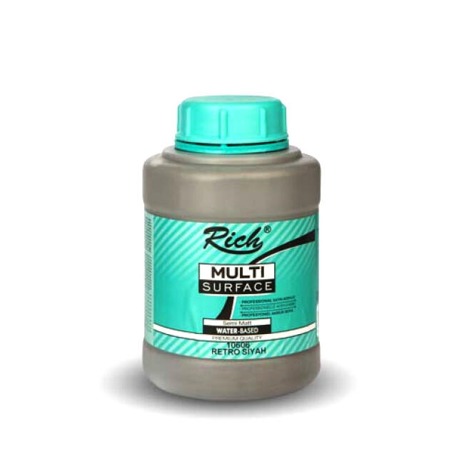 Rich Multi Surface Akrilik Boya 1250 cc Retro Siyah 10606 - 1
