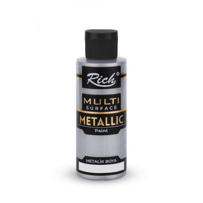 Rich Multi Surface Metalik Boya 120 cc Antik Gümüş 3713 - 1
