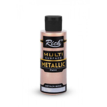 Rich Multi Surface Metalik Boya 120 cc Şampanya 6518 - Rich