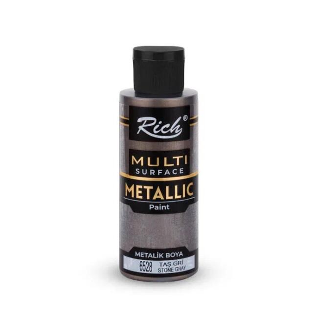 Rich Multi Surface Metalik Boya 120 cc Taş Gri 3723 - 1