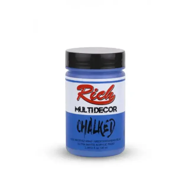 Rich Multi Decor Chalked Ultra Mat Akrilik Boya 100 ml Akdeniz Mavi 4552 - 1
