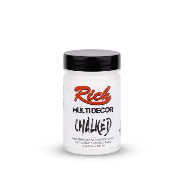 Rich Multi Decor Chalked Ultra Mat Akrilik Boya 100 ml Antik Beyaz 4502 - 1