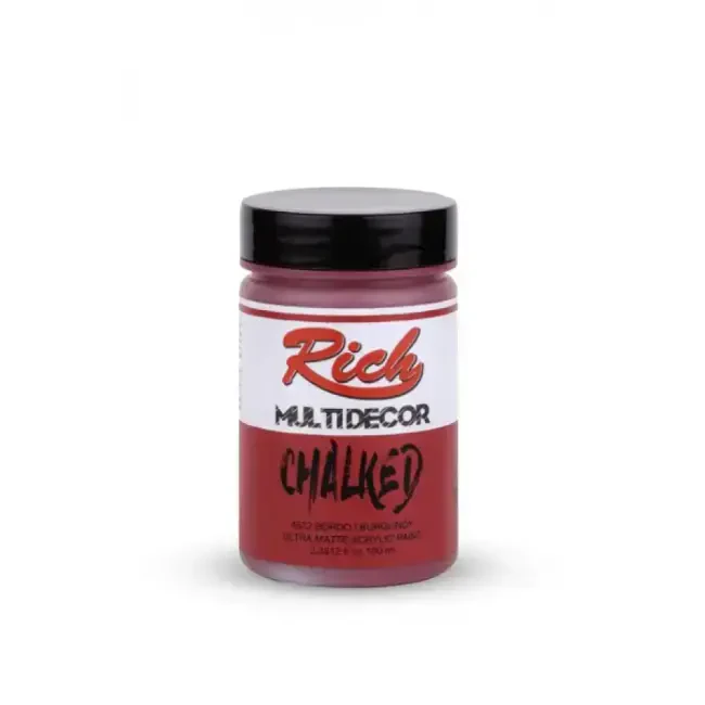 Rich Multi Decor Chalked Ultra Mat Akrilik Boya 100 ml Bordo 4532 - Rich