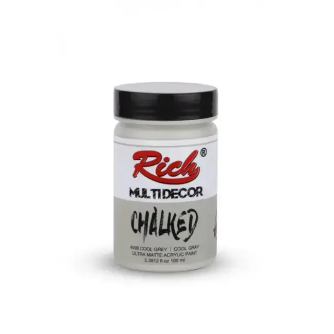 Rich Multi Decor Chalked Ultra Mat Akrilik Boya 100 ml Cool Grey 4598 - 1