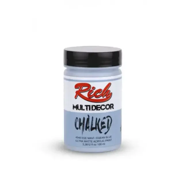 Rich Multi Decor Chalked Ultra Mat Akrilik Boya 100 ml Ege Mavi 4548 - 1