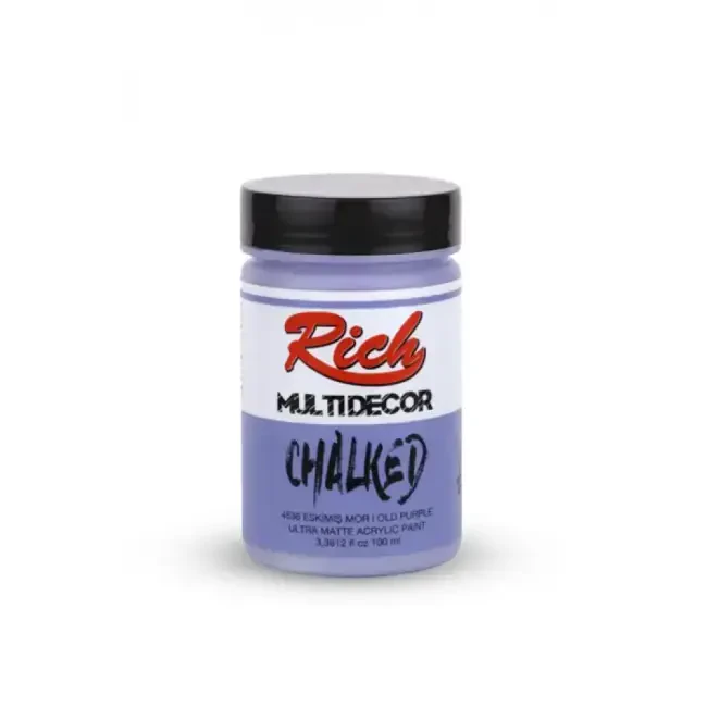 Rich Multi Decor Chalked Ultra Mat Akrilik Boya 100 ml Eskimiş Mor 4536 - 1