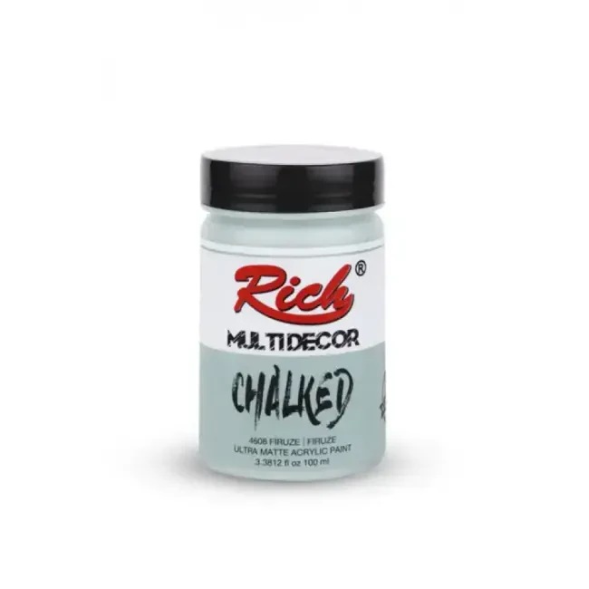 Rich Multi Decor Chalked Ultra Mat Akrilik Boya 100 ml Firuze 4608 - 1