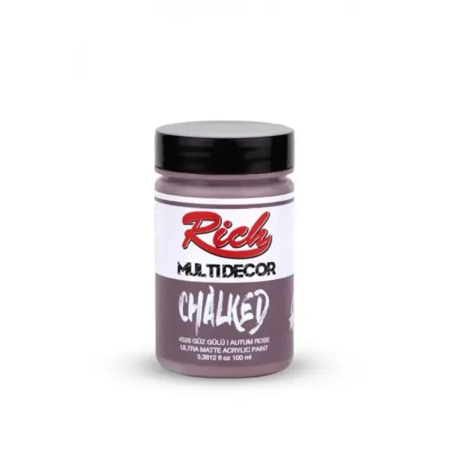 Rich Multi Decor Chalked Ultra Mat Akrilik Boya 100 ml Güz Gülü 4526 - 1