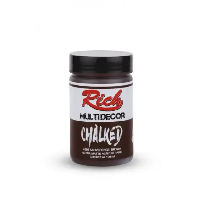Rich Multi Decor Chalked Ultra Mat Akrilik Boya 100 ml Kahverengi 4586 - 1