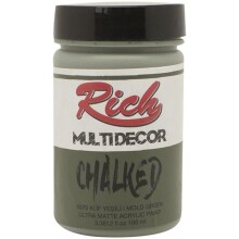 Rich Multidecor Chalked Boya 100 cc Küf Yeşili 4570 (Kadifemsi doku verir) - Rich