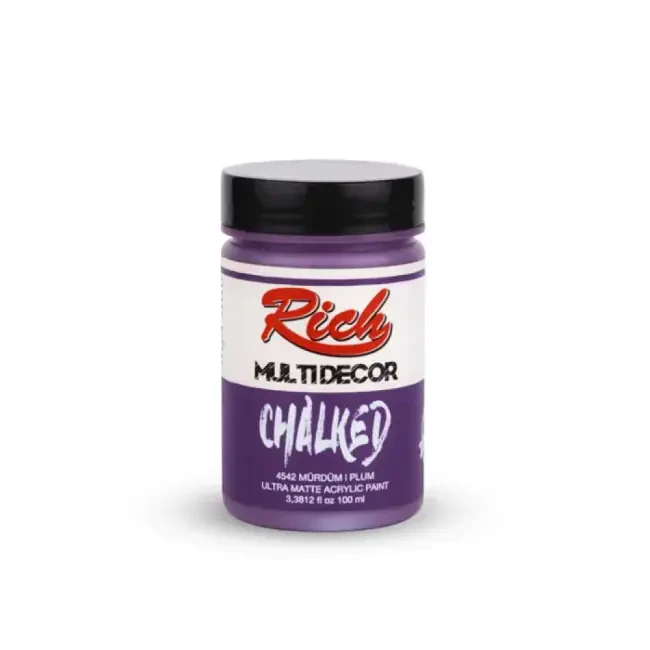 Rich Multi Decor Chalked Ultra Mat Akrilik Boya 100 ml Mürdüm 4542 - 1