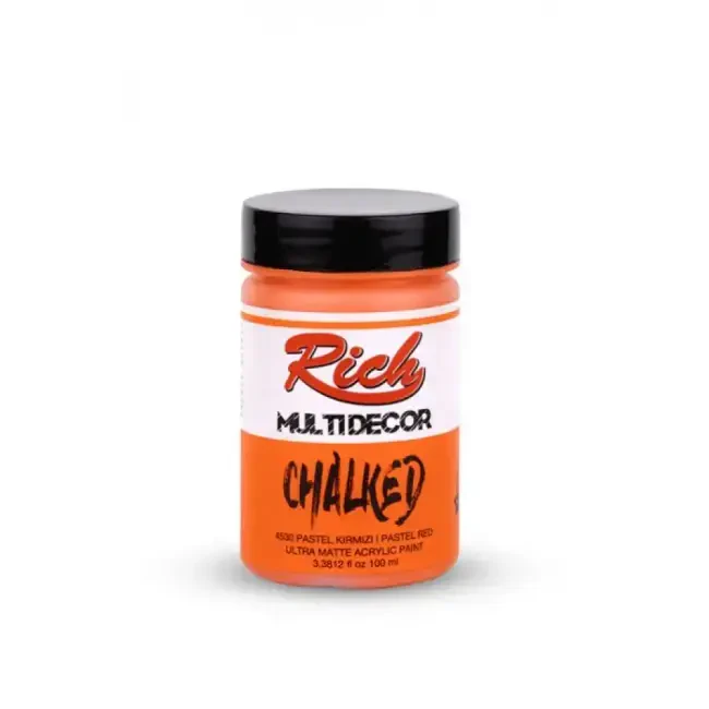 Rich Multi Decor Chalked Ultra Mat Akrilik Boya 100 ml Pastel Kırmızı 4530 - 1