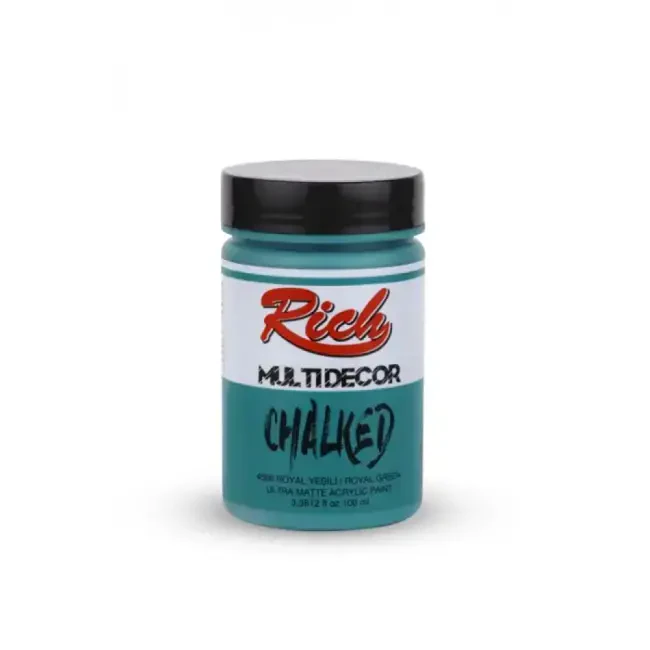 Rich Multi Decor Chalked Ultra Mat Akrilik Boya 100 ml Royal Yeşili 4566 - 1