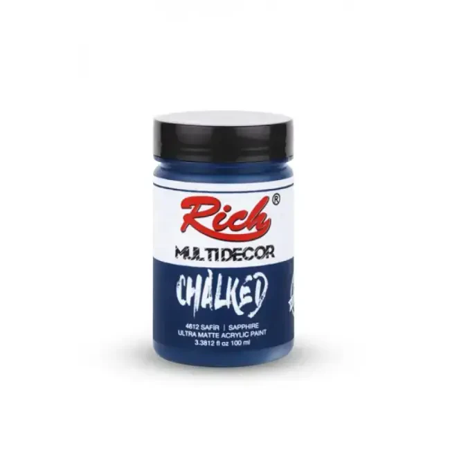 Rich Multi Decor Chalked Ultra Mat Akrilik Boya 100 ml Safir 4612 - 1
