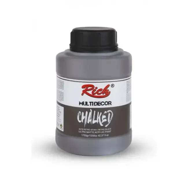 Rich Multi Decor Chalked Ultra Mat Akrilik Boya 1250 ml Retro Siyah 4578 - 1