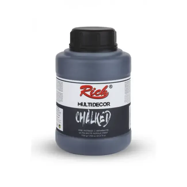 Rich Multi Decor Chalked Ultra Mat Akrilik Boya 1250 ml Antrasit 4606 - Rich