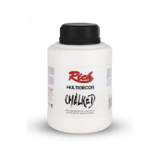 Rich Multi Decor Chalked Ultra Mat Akrilik Boya 1250 ml Eskimiş Beyaz 4504 - 1