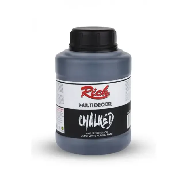 Rich Multidecor Chalked Kadife Efekt Boya 1250 cc Siyah 4580 - Rich