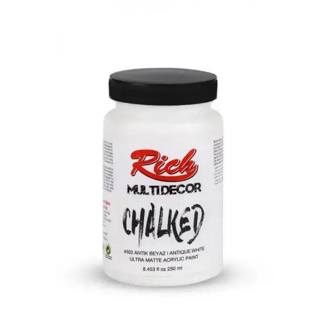 Rich Multi Decor Chalked Ultra Mat Akrilik Boya 250 ml Antik Beyaz 4502 - 1