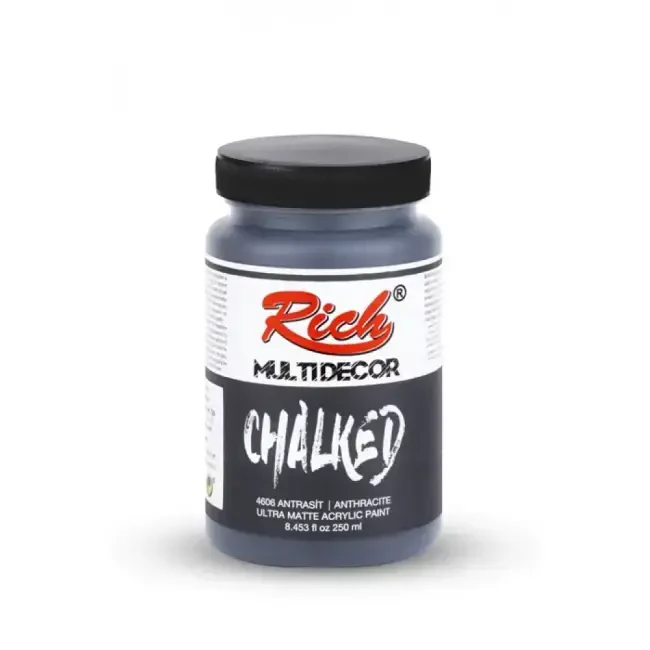 Rich Multi Decor Chalked Ultra Mat Akrilik Boya 250 ml Antrasit 4606 - 1