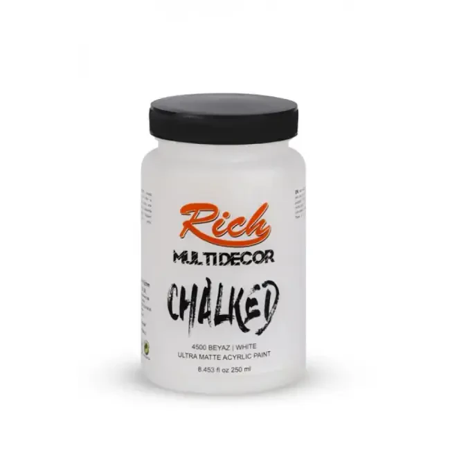 Rich Multi Decor Chalked Ultra Mat Akrilik Boya 250 ml Beyaz 4500 - 1