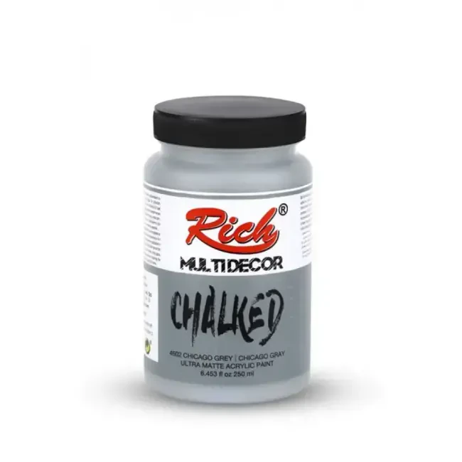 Rich Multi Decor Chalked Ultra Mat Akrilik Boya 250 ml Chicago Grey 4602 - 1