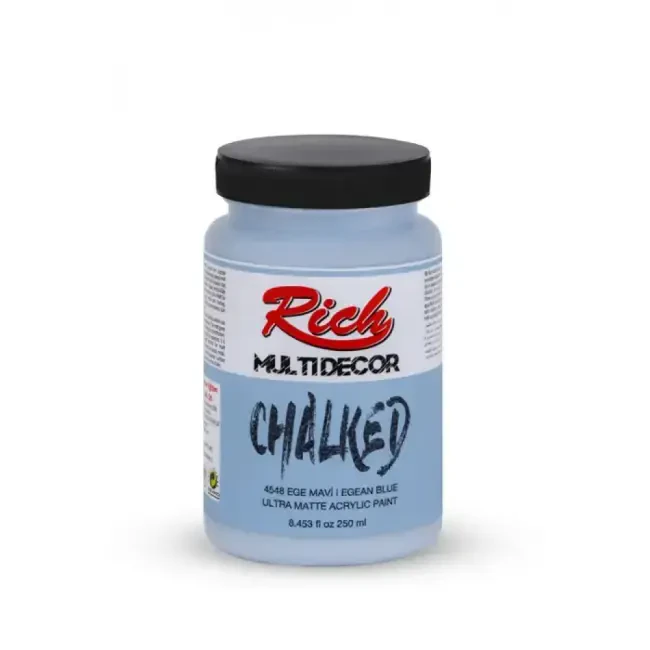 Rich Multi Decor Chalked Ultra Mat Akrilik Boya 250 ml Ege Mavi 4548 - 1