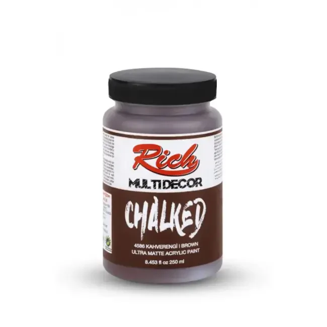 Rich Multi Decor Chalked Ultra Mat Akrilik Boya 250 ml Kahverengi 4586 - Rich