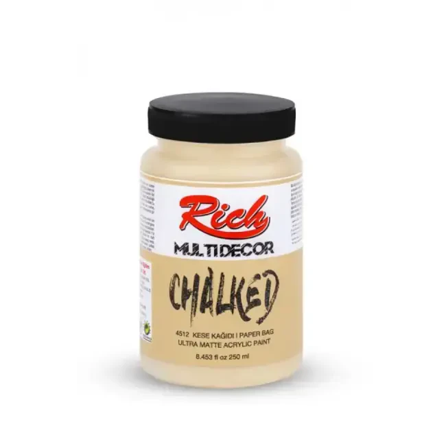 Rich Multi Decor Chalked Ultra Mat Akrilik Boya 250 ml Kese Kağıdı 4512 - 1